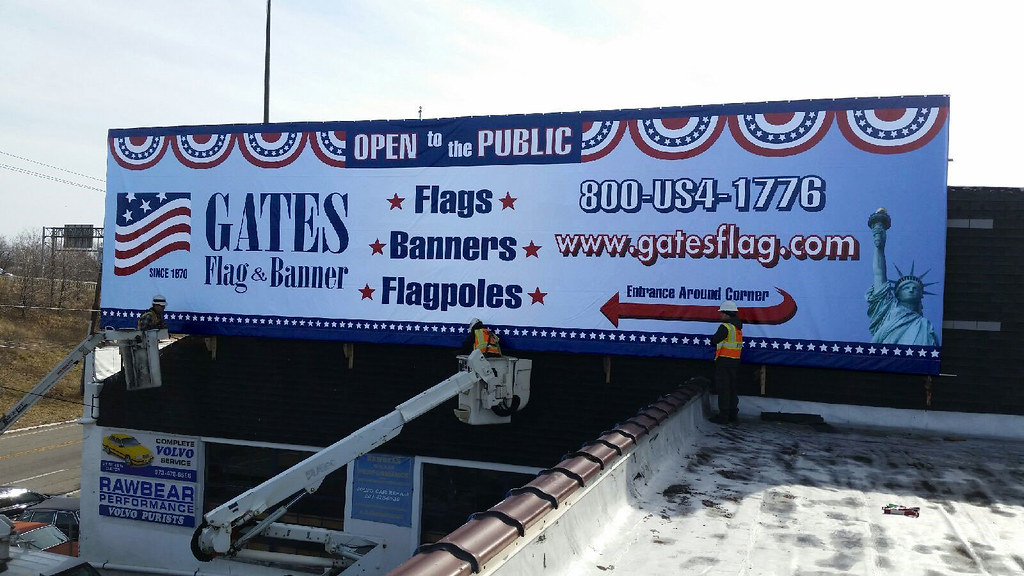 Gates Billboard Installation Gates Flag & Banner Company, Inc. Flickr