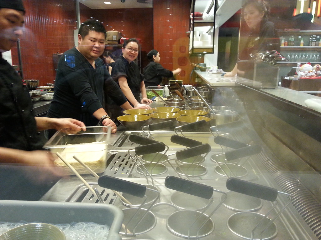 Noodle cooking station at Dainty Sichuan Noodle Express Flickr