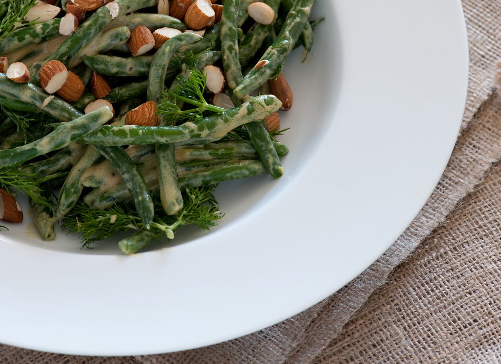 green bean salad with mustard & dill jules Flickr