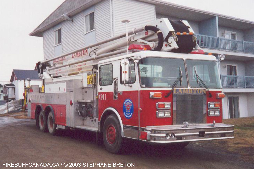 Service des incendies de Lambton Les véhicules de pompiers du Québec