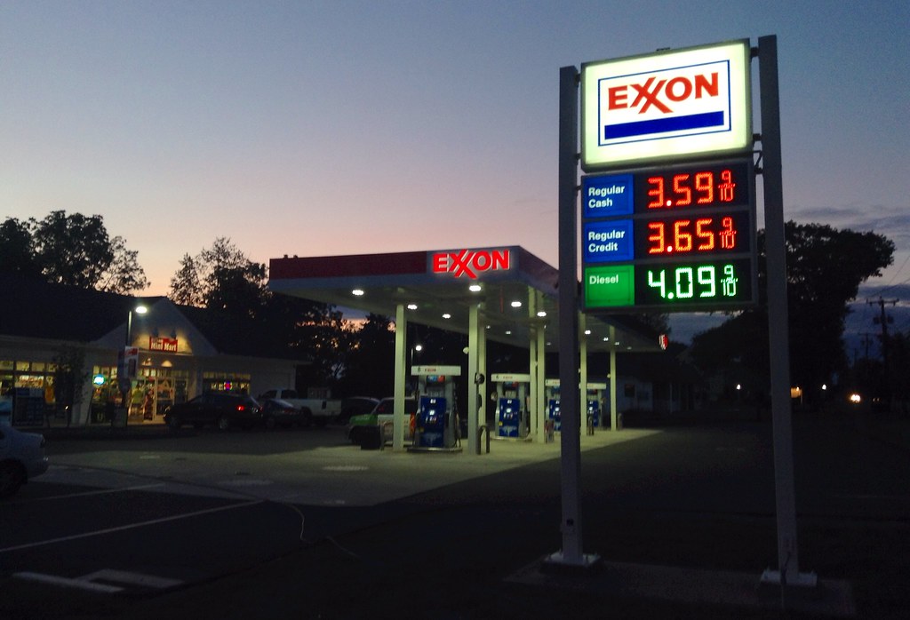 Exxon Exxon Gas Station, Durham, CT, 8/2014 by Mike Mozart… Flickr