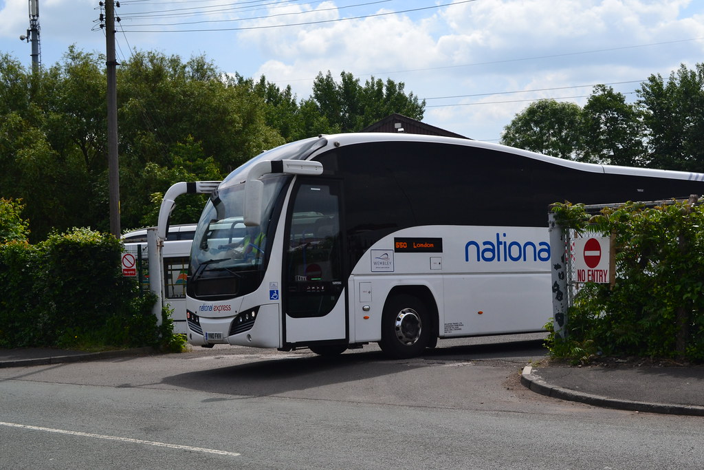 147 Selwyns YN10FKV Volvo B9R Plaxton Elite. Cavendish Farm Road garage