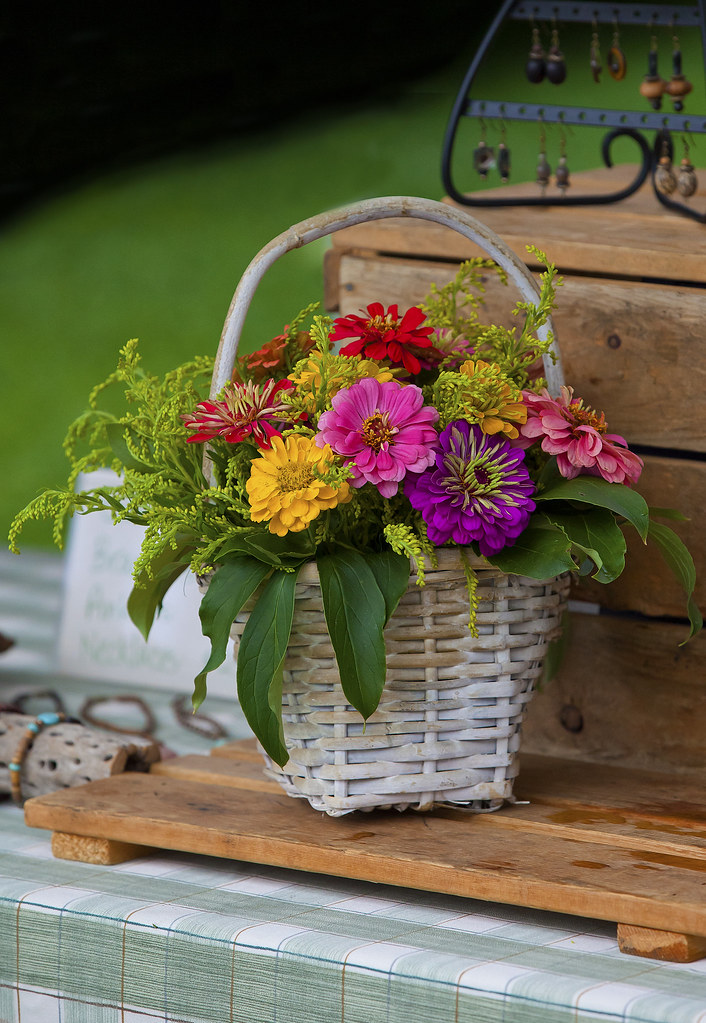 A Basket of Flower An arrangement of flowers at the Lebano… Flickr
