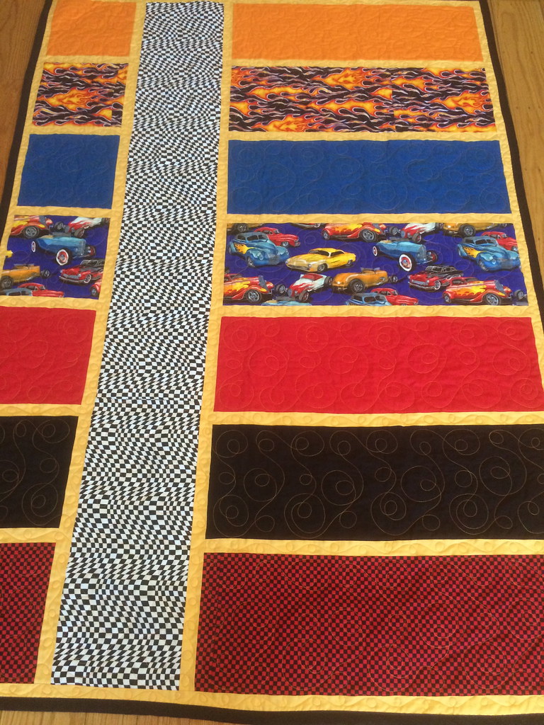 Vroom Vroom Detroit, MI VA Hospital Quilt by Pam from C… Flickr