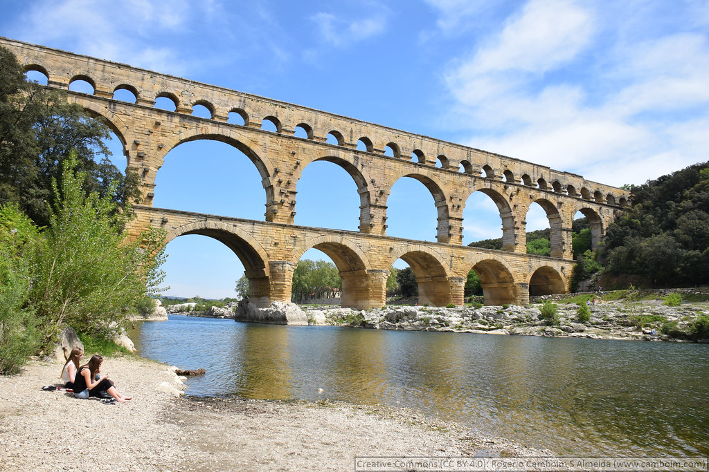 França, Pont du Gard. [pt] França, Pont du Gard. Aqueduto … Flickr