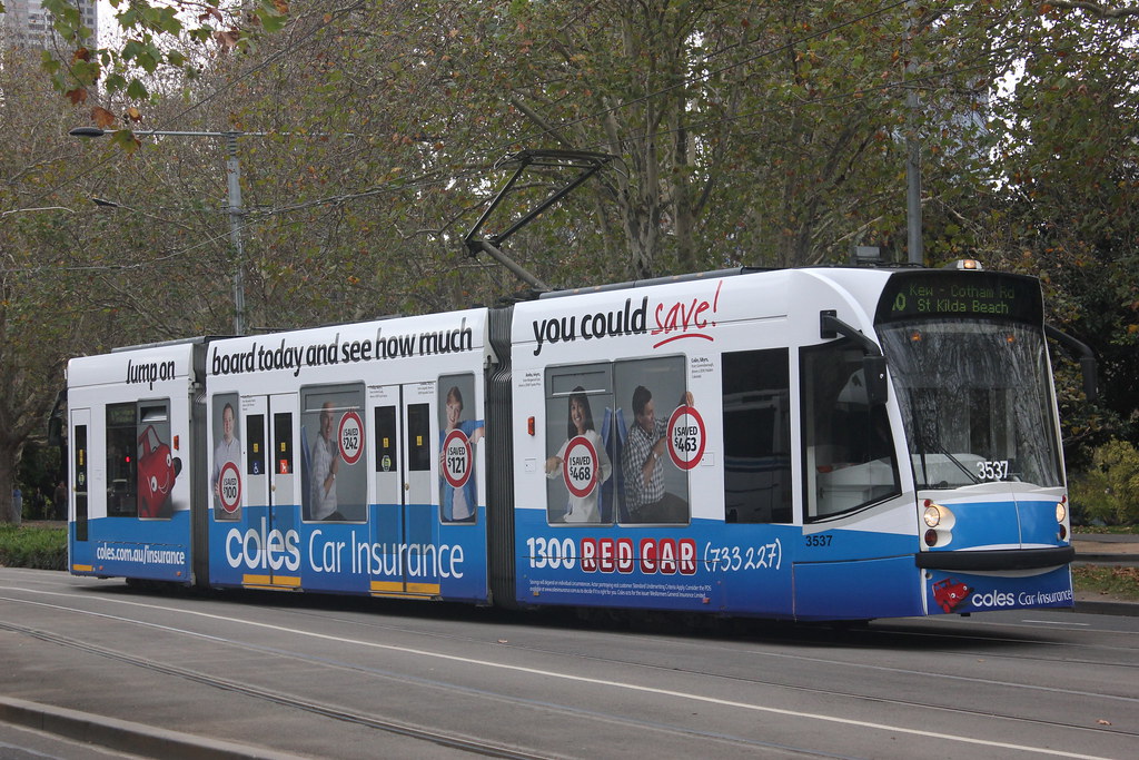 D1 3537 Coles Car Insurance On route 16 in St Kilda Road n… Flickr