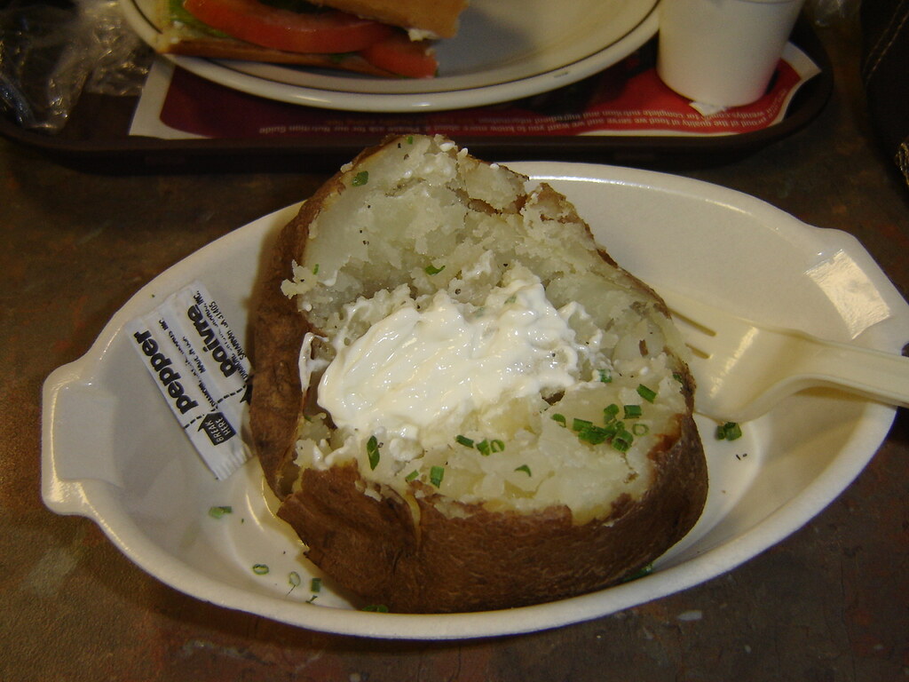 Wendy's Baked Potato A very memorable picture because this… Flickr