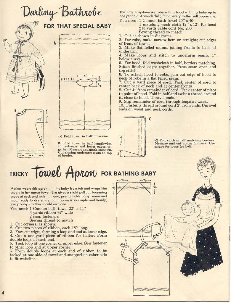 Robe and apron made from towels From "Make it with Towels"… Flickr