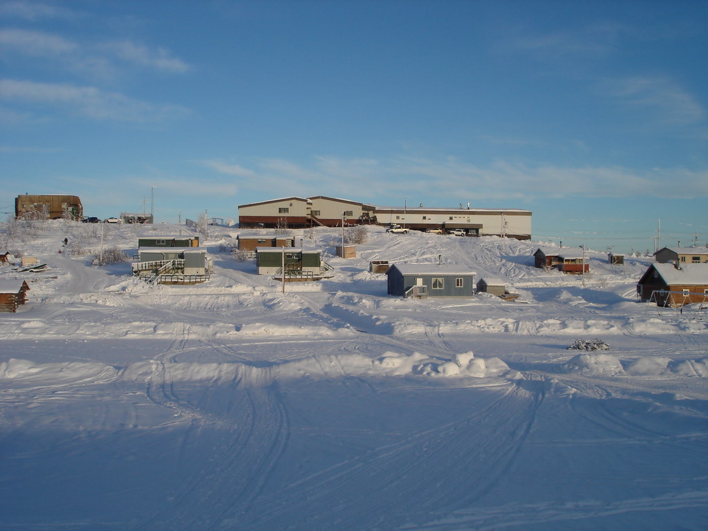 Fort Good Hope School on the hill mattcatpurple Flickr