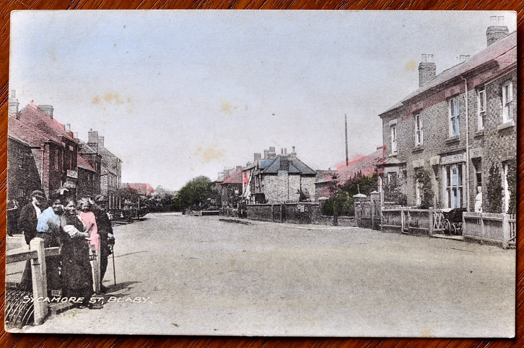 Sycamore street, Blaby in the 1930's Old postcards petelovespurple