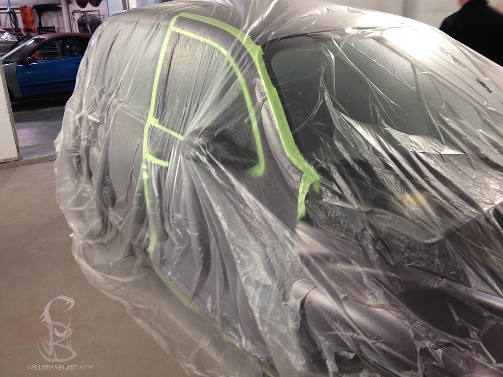 Cover Car Bag To Prevent Overspray www.CollisionBlast.co… Flickr