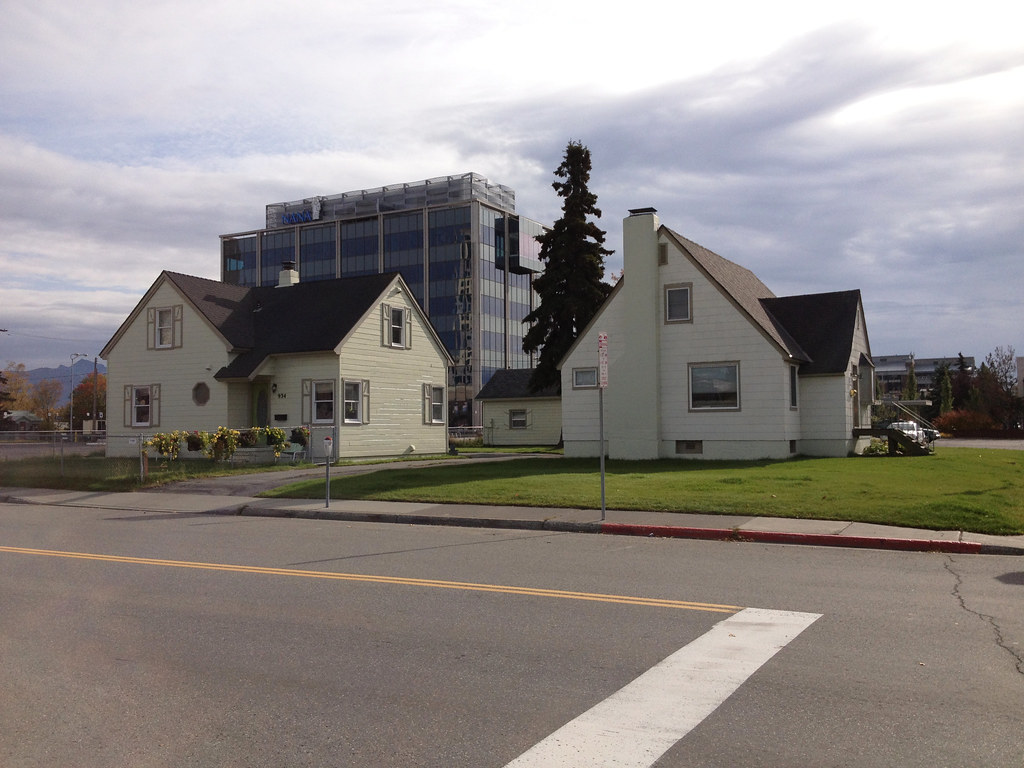 Houses on K Street with Nana Building Anchorage, Alaska. S… Flickr