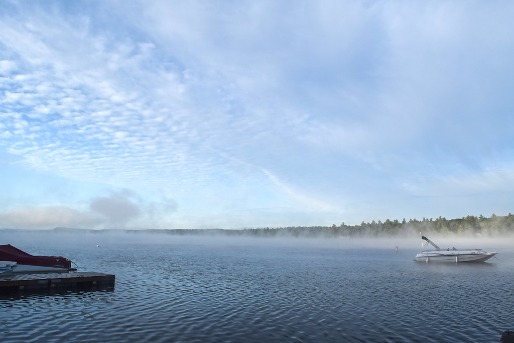 Early Morning Fog on the Lake Long Lake, Harrison, Maine Flickr