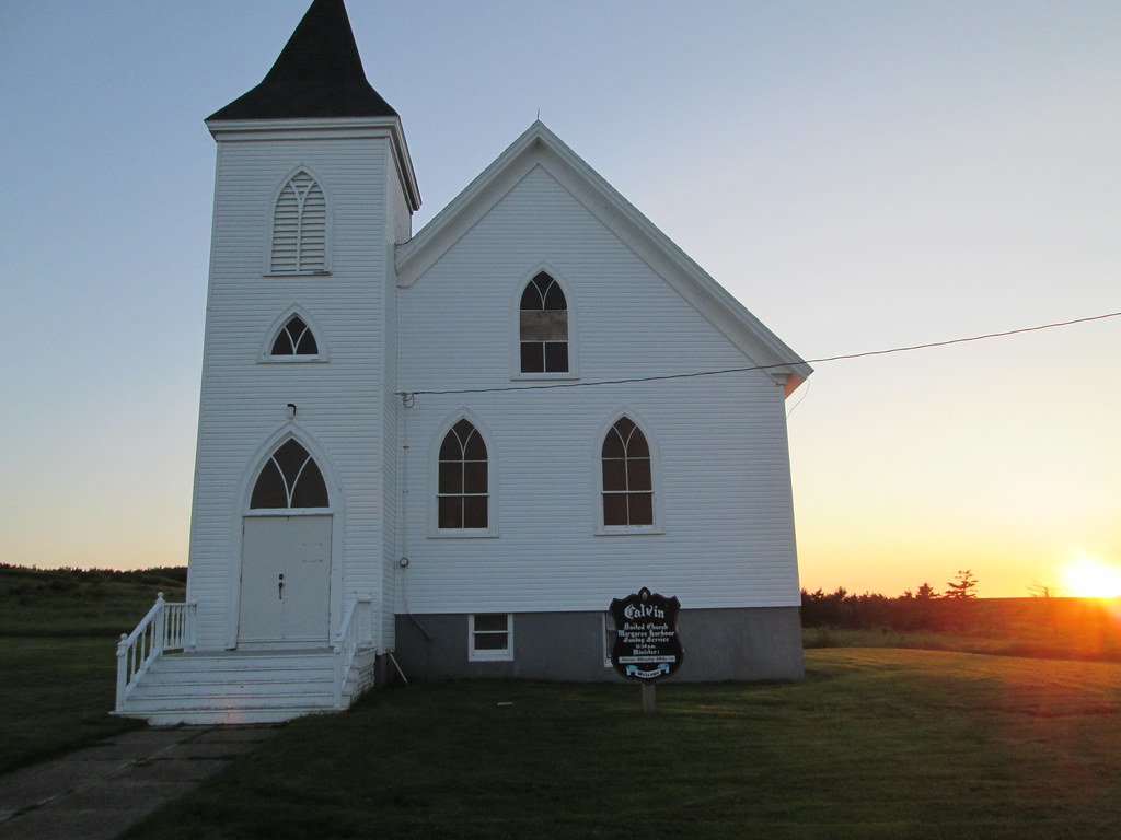 Wooden church at Margaree Harbour, NS Jenna Braun Flickr