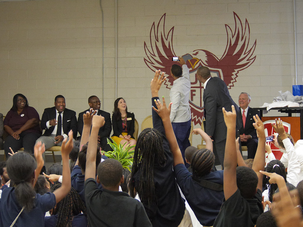 Luda7 Ludacris and Gov. Deal at Utopia Charter School
