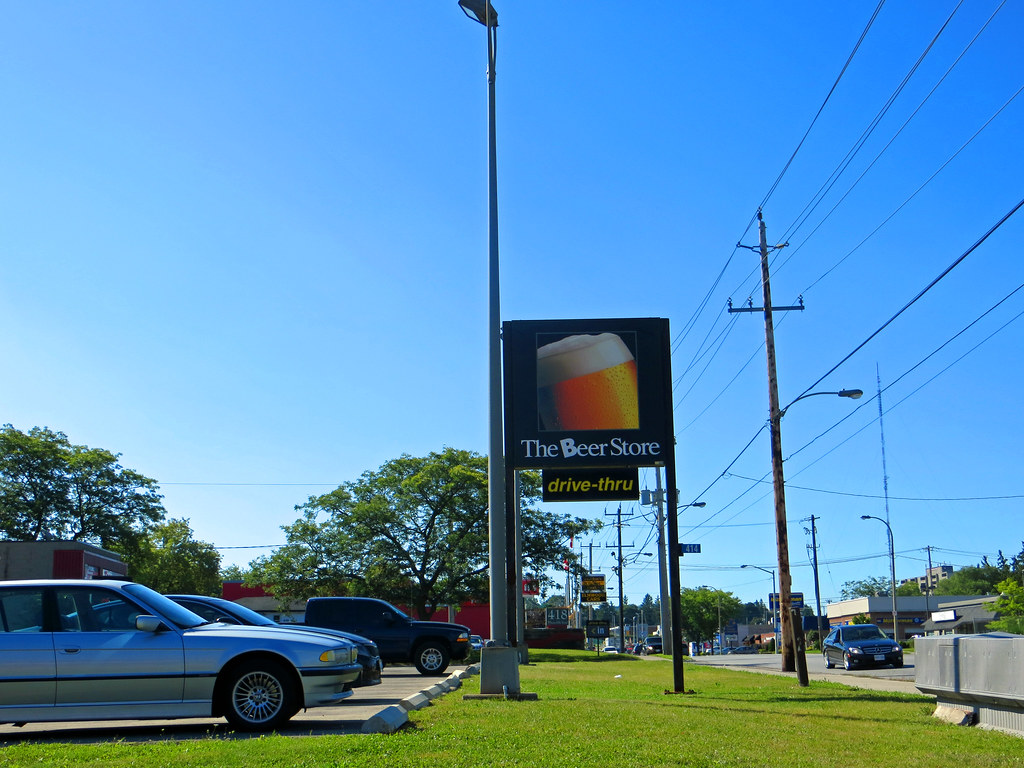 Drive through beer! Drive through liquor store in London, … Flickr