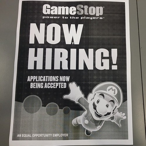 Now hiring visit your local Gamestop for details GameStop… Flickr