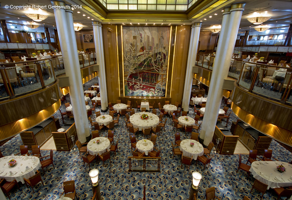 Queen Mary 2 Southampton New York Britannia Restaurant Rob