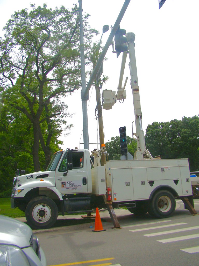 Trucks in Traffic. Home Town Electric Inc 258. Terry Spirek Flickr