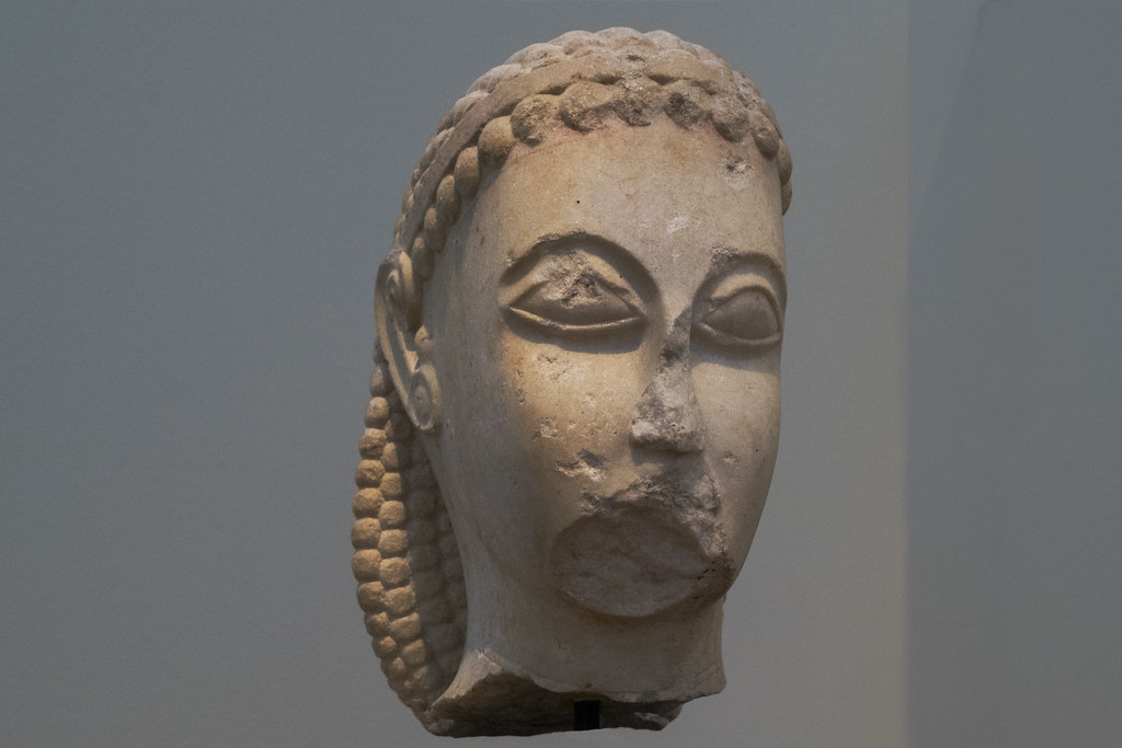 The Dypilon Master Kouros I Head of a kouros found in At… Flickr