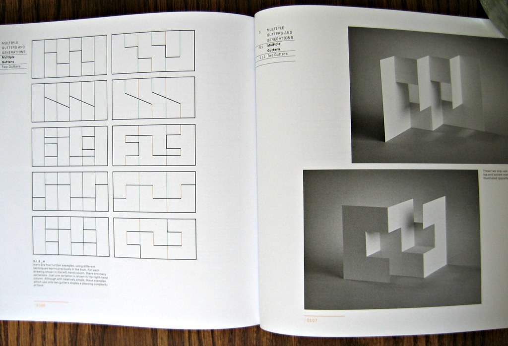Cut and Fold Techniques for PopUp Designs Sample Pages Flickr