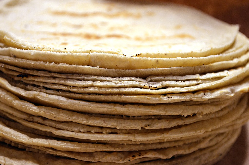 Tortillas Tortillas made by machine wrapped in paper, Mexi… Flickr