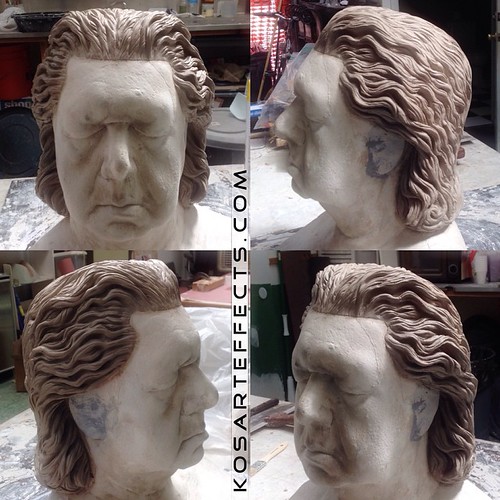 Here is the sculpted hair prosthetic for the bronze statue… Flickr