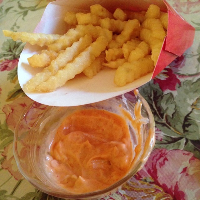 Portillos fries with Sriracha Mayo....delicious! portillo… Flickr