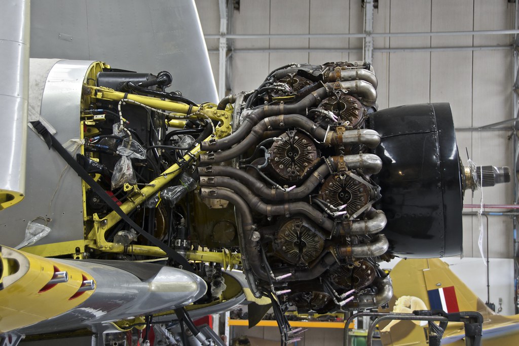 Engine Work, Hawker Sea Fury T Mk.20 WG655, Flying Aircraft Hanger