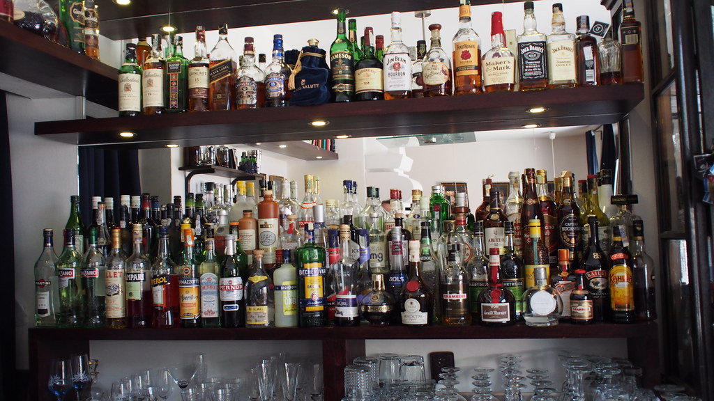 A well stocked bar. marmiteontoast Flickr