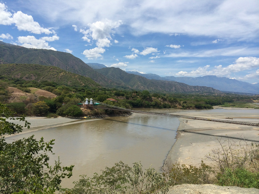El puente View of the Puente de Occidente in the Antioquia… Flickr