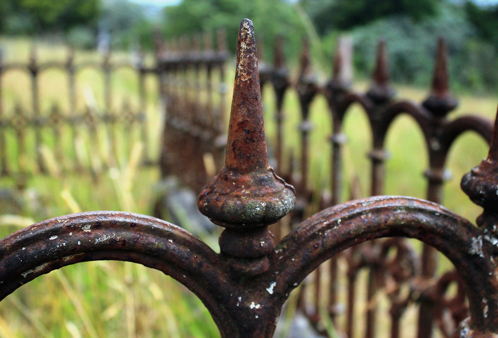 Grave Iron The iron fence surrounding the Holland grave lo… Flickr