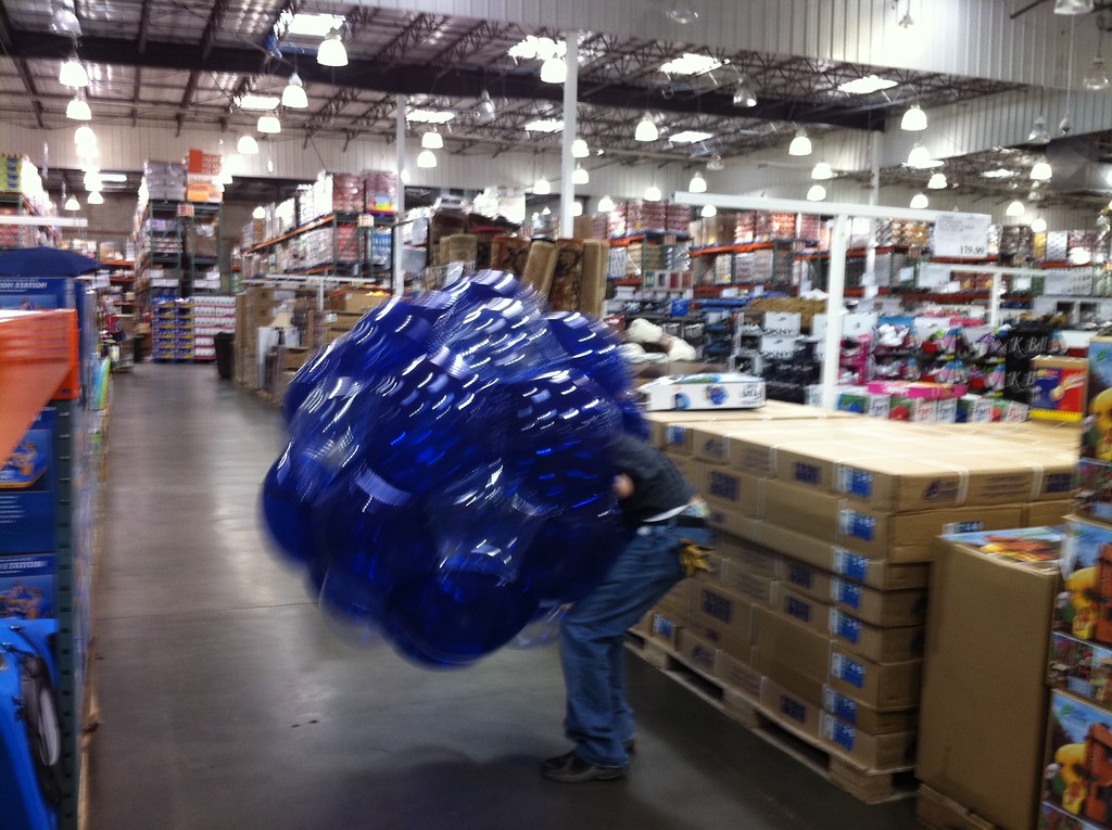 Matt goofing off Costco Sacramento Flickr