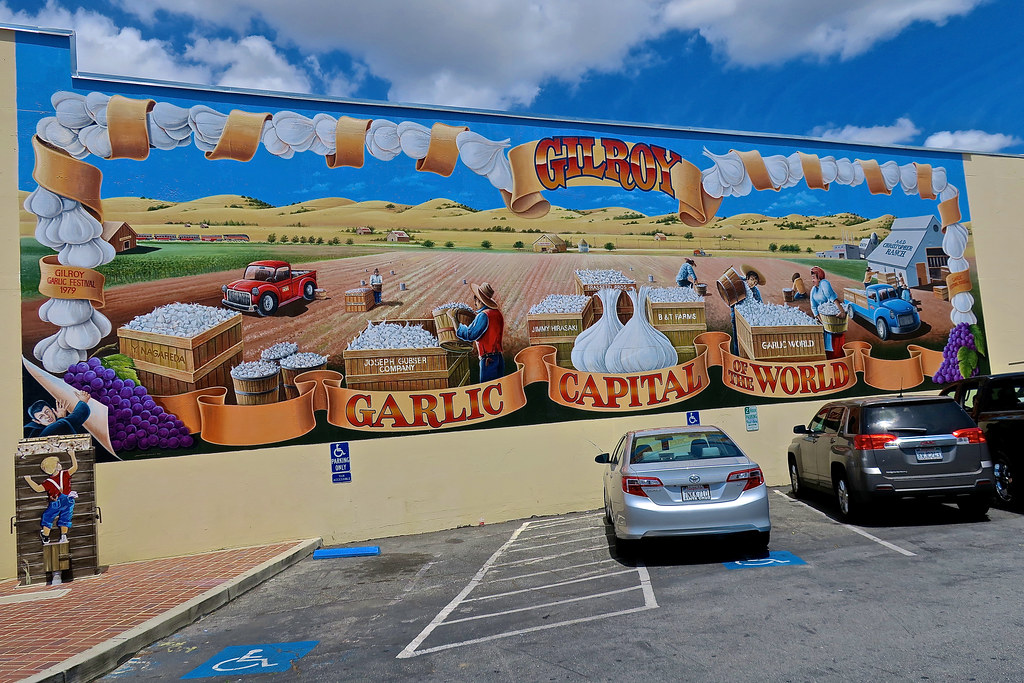 Garlic Mural, Gilroy, CA A mural in downtown Gilroy, Calif… Flickr