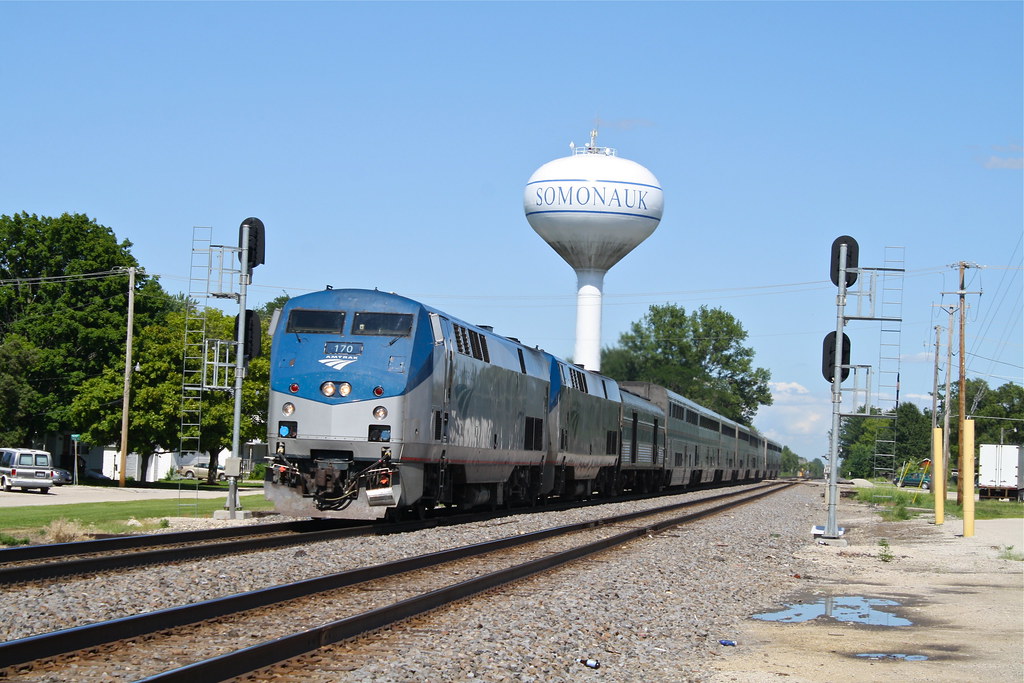 Somonauk, Illinois Amtrak's westbound California Zephyr ra… Flickr