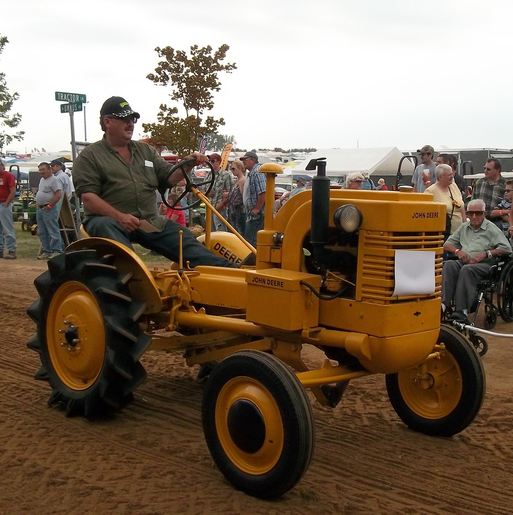 Yellow John Deere Tractor. Mark Flickr