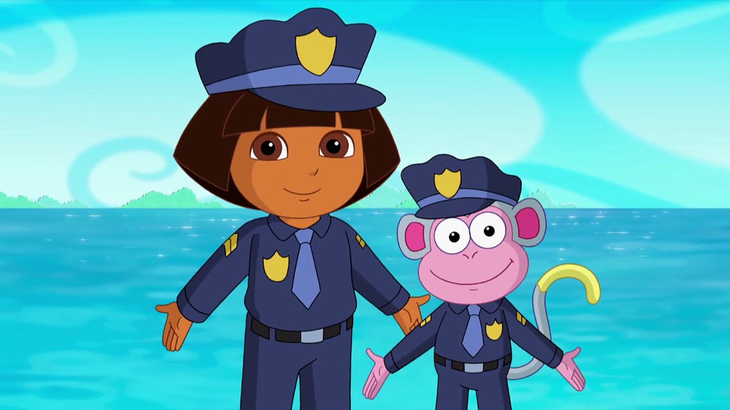 Police Cops with Dora and Boots with Dora in Wonderland. Flickr