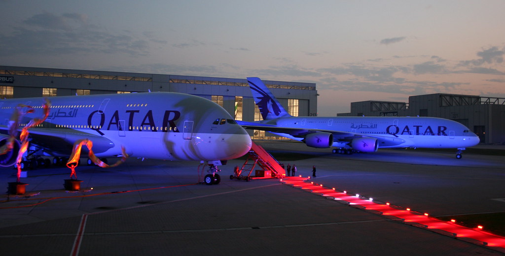Qatar Airways, 1st. Airbus A380 delivery ceremony Hambur… Flickr