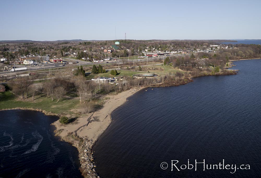 Blind River, Ontario, Canada Looking southeast. Aerial vi… Flickr