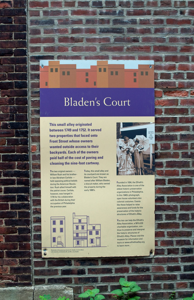 Bladen's Court Sign indicating the history behind this are… Flickr