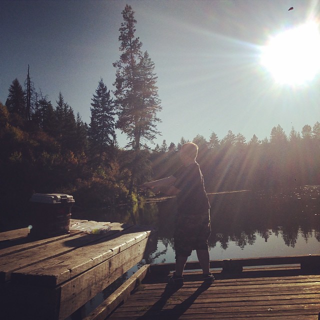 Josh fishing Fernan Lake idahosummer Barbara Haynes Flickr