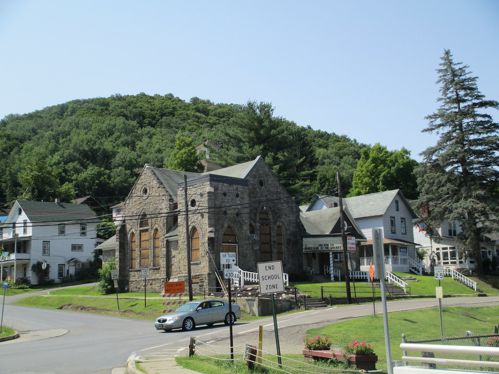 Galeton, Pa. cinema, ex church Sherman Clarke Flickr