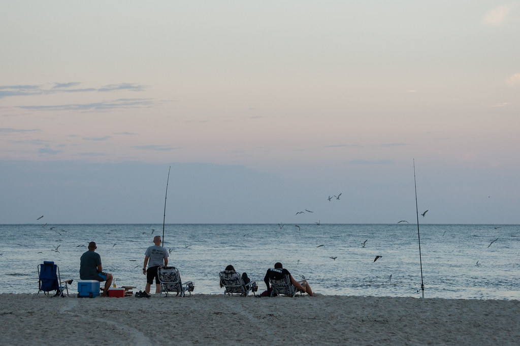Fishing Cape May Point A bunch of fishers line the shores … Flickr