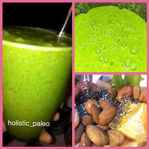 Afternoon smoothie cos lettuce, spinach, parsley, mint, b… Flickr