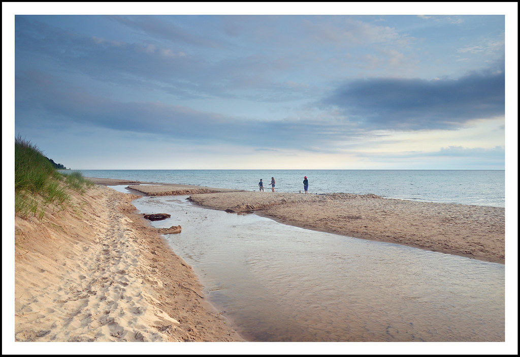 Lake Michigan Shore at Pier Cove Creek Saugatuck Flickr