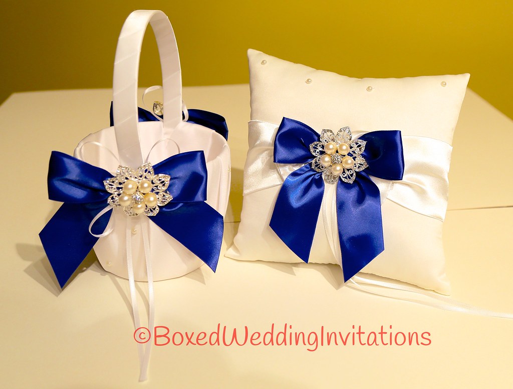 Matching Flower Girl Basket & Ring Pillow Ring Bearer Pill… Flickr
