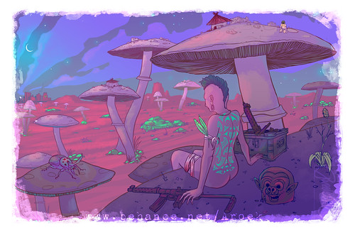 Guerra tribal Ilustración digital en PS5 proceso www.beh… Flickr