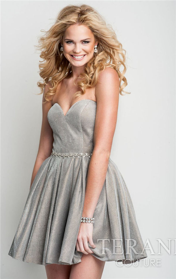 Silver Short Dresses 2014 by Terani H3622 Flickr