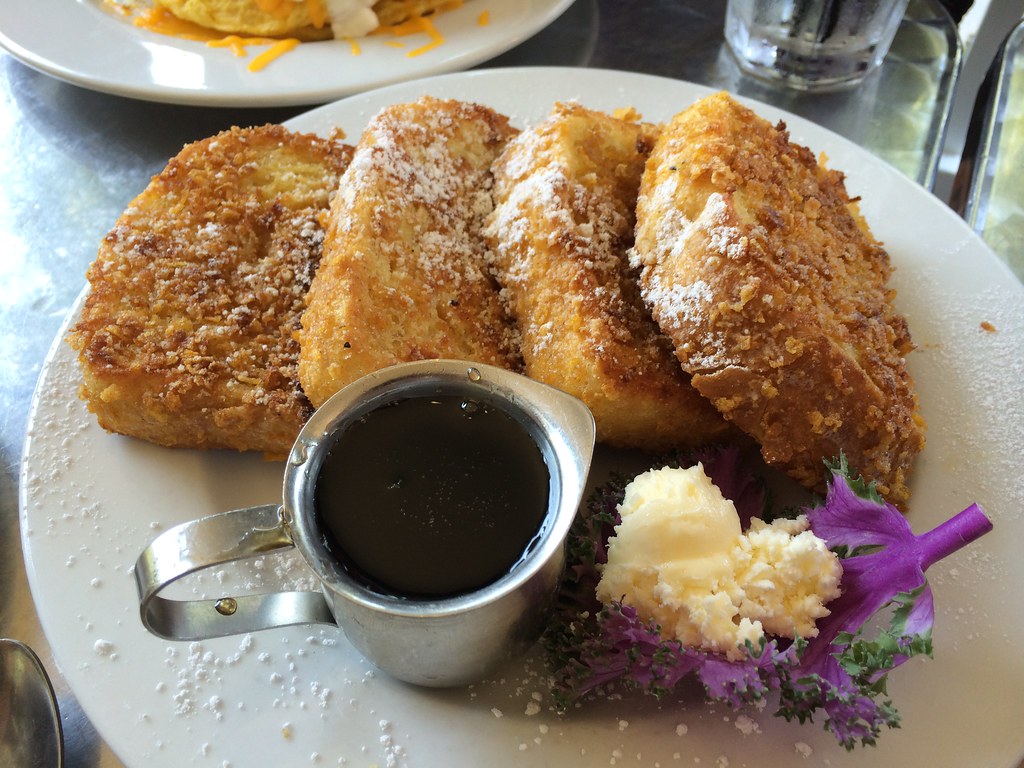Corn flake crusted French toast So this was my birthday ca… Flickr