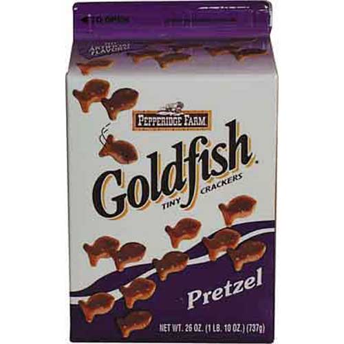 Pepperidge Farm Goldfish pretzel crackers in big cartons Flickr